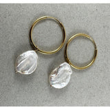 Olivia Coin Pearl Earrings - Pure Apotheca