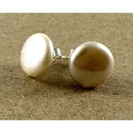 Ollie Flat Pearl Stud - Pure Apotheca