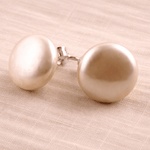 Ollie Flat Pearl Stud - Pure Apotheca