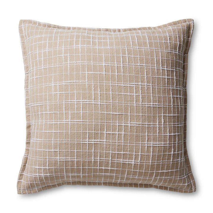 Olsen White Check Cushion 50cm - Pure Apotheca