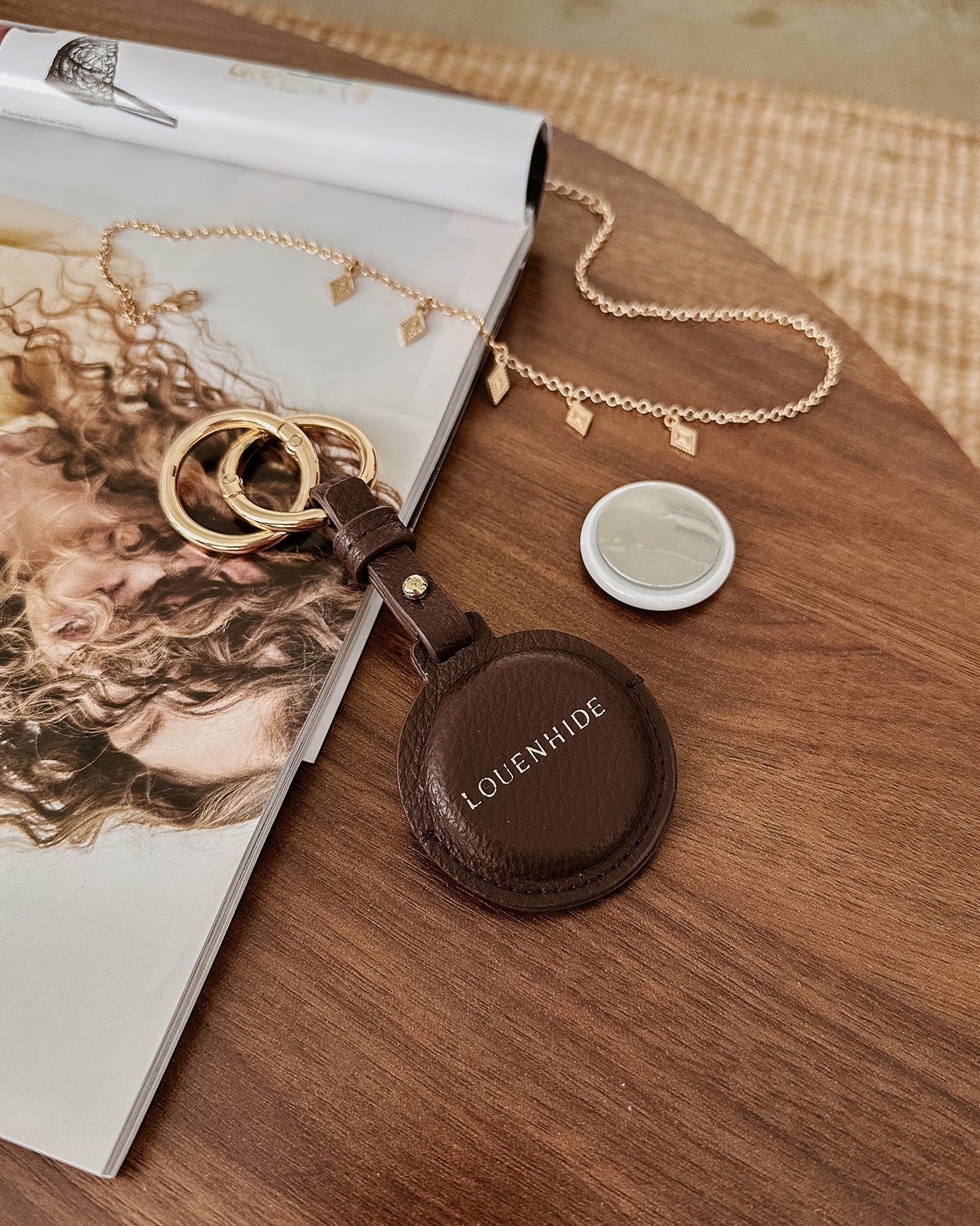 Opal AirTag Case Chocolate - Pure Apotheca