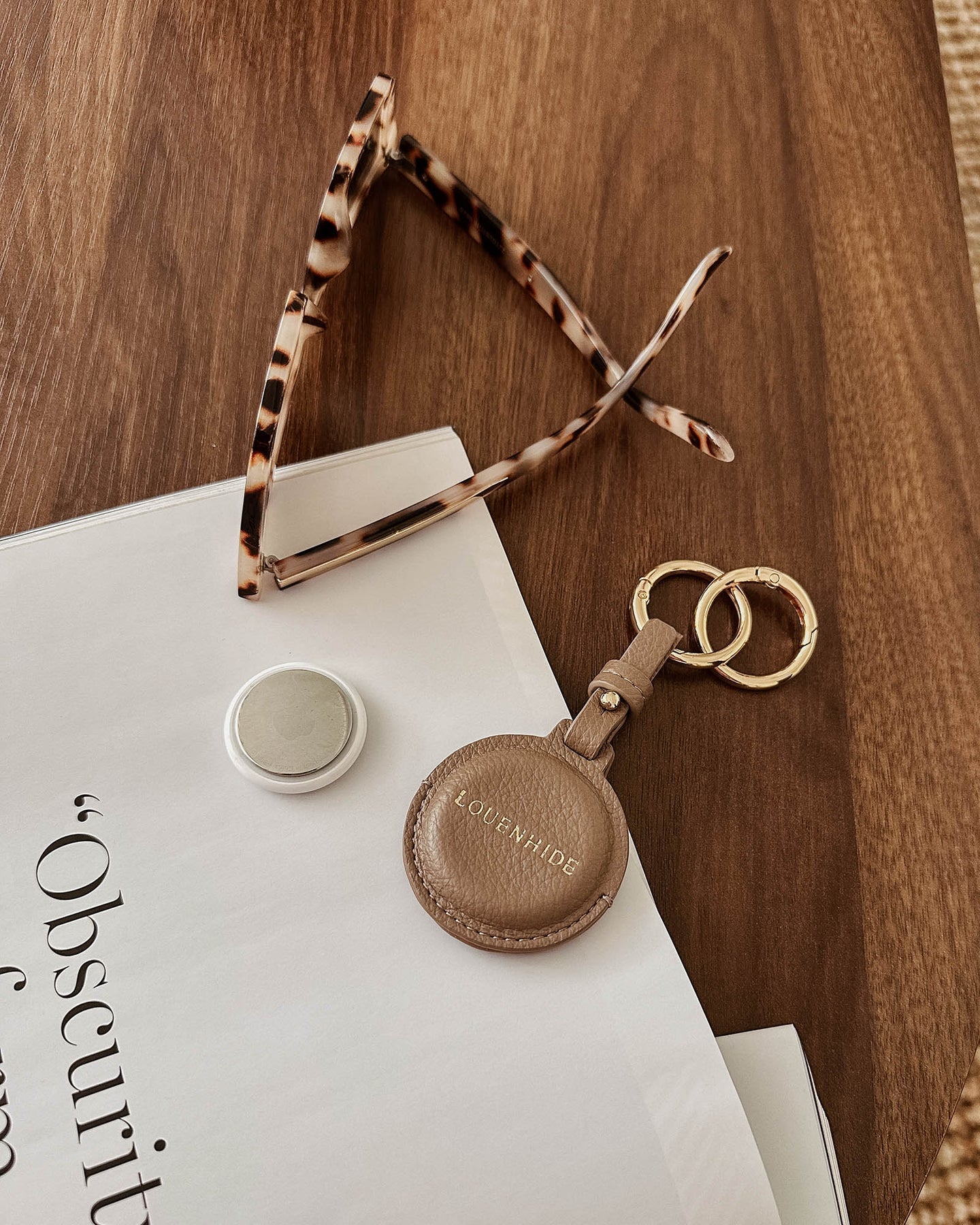 Opal AirTag Case Mocha - Pure Apotheca