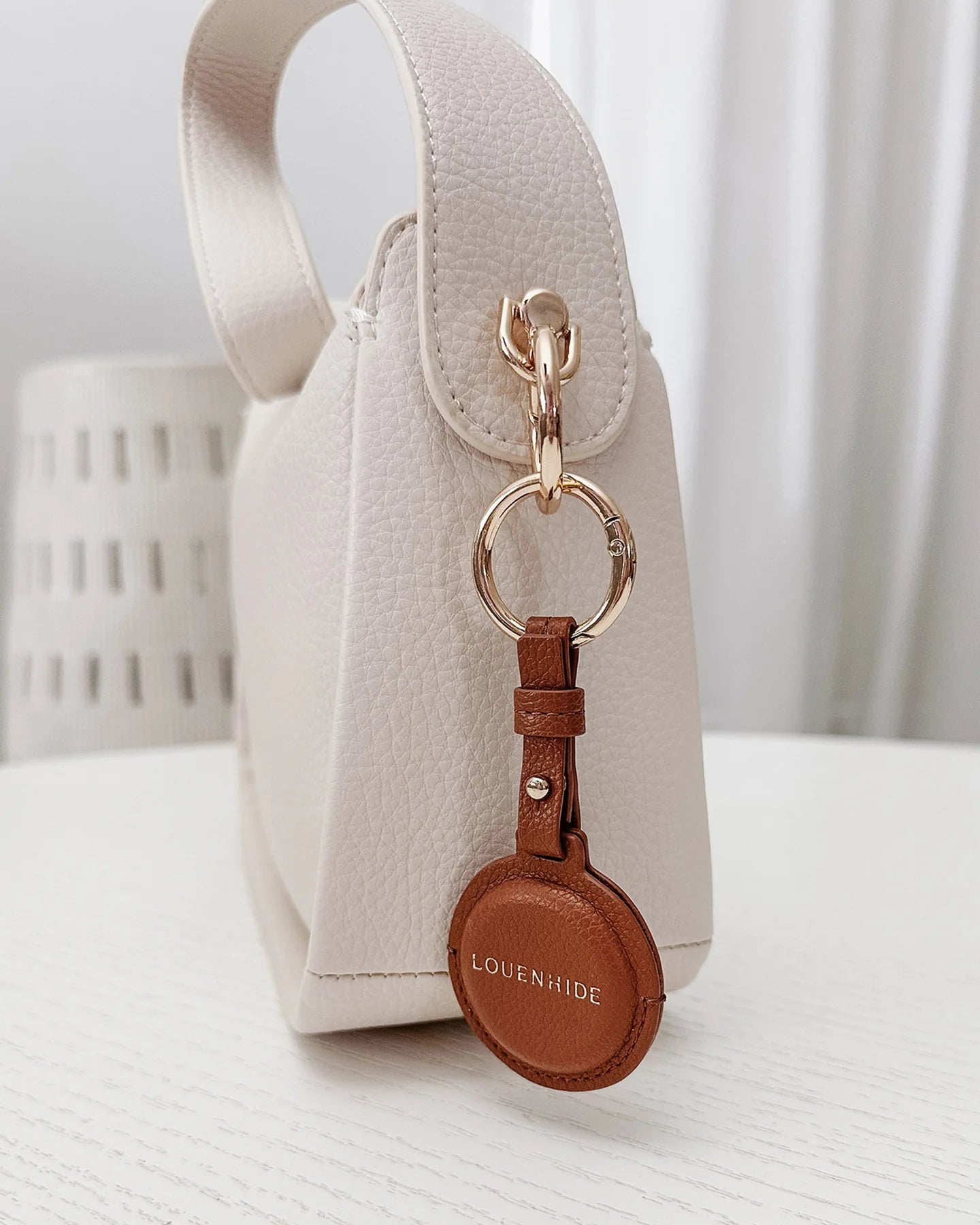 Opal AirTag Case Tan - Pure Apotheca