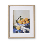 ORANGE BLUE CHINA BOWL FRAMED PRINT - Pure Apotheca