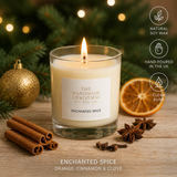 Luxury Handmade Christmas Soy Wax Candle - Enchanted Spice