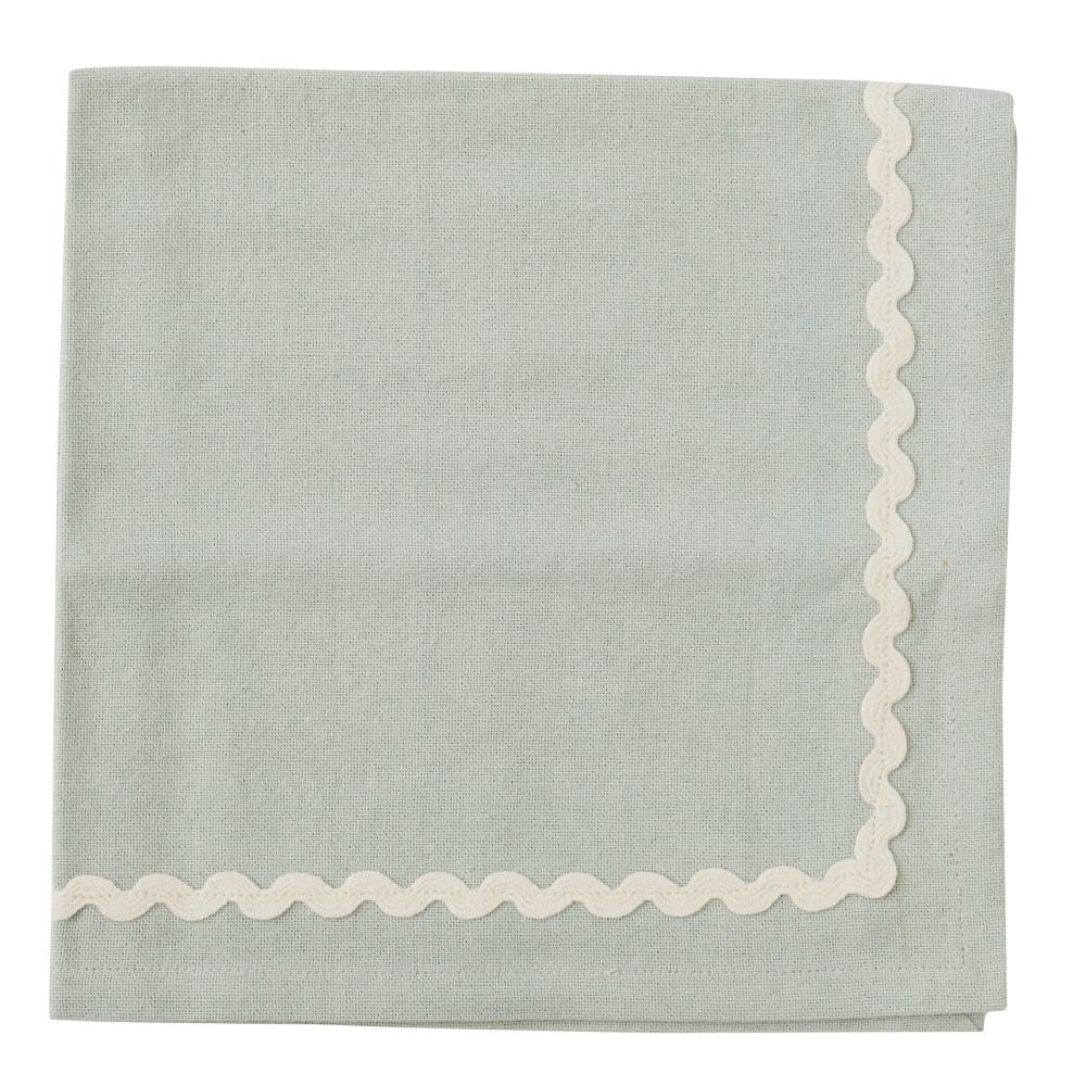 Orla Cotton Napkins Mist/Ivory Set/4 - Pure Apotheca