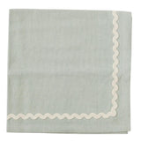 Orla Cotton Napkins Mist/Ivory Set/4 - Pure Apotheca