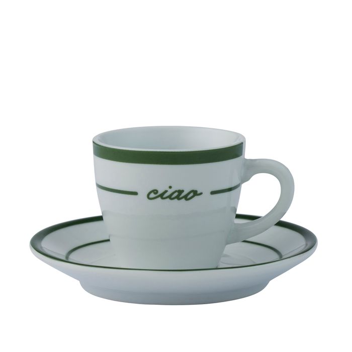 Osteria Ceramic Espresso Cup & Saucer 90ml - Pure Apotheca