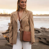 Parker Logo Phone Bag Tan - Pure Apotheca