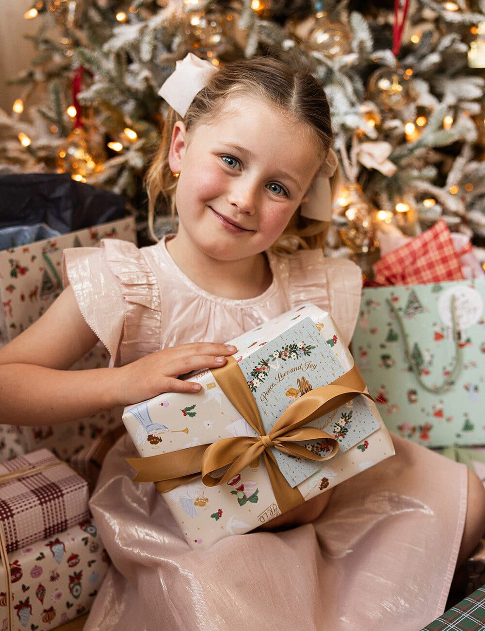 Peace Love & Joy Herald Angel Christmas Card - Pure Apotheca