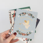 Peace Love & Joy Herald Angel Christmas Card - Pure Apotheca