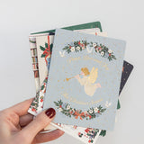 Peace Love & Joy Herald Angel Christmas Card - Pure Apotheca