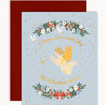 Peace Love & Joy Herald Angel Christmas Card - Pure Apotheca