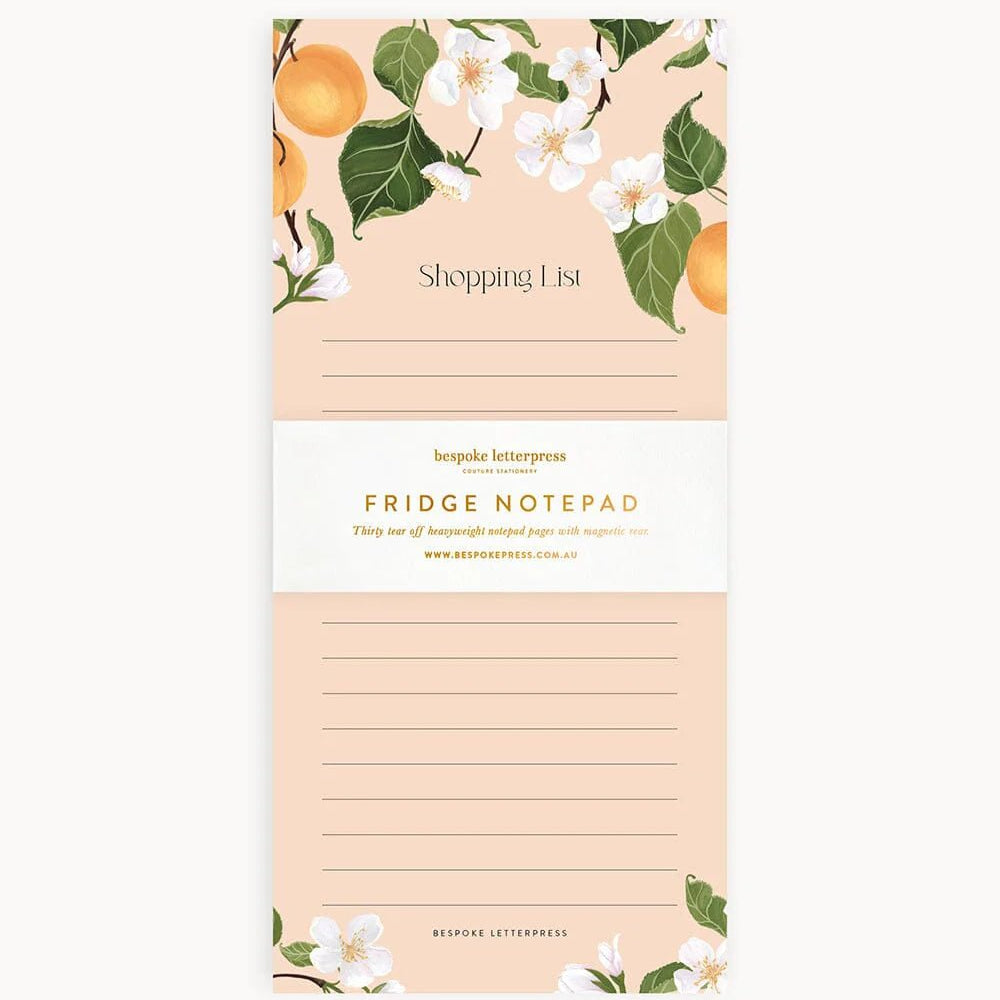 Peaches Shopping List Notepad - Pure Apotheca