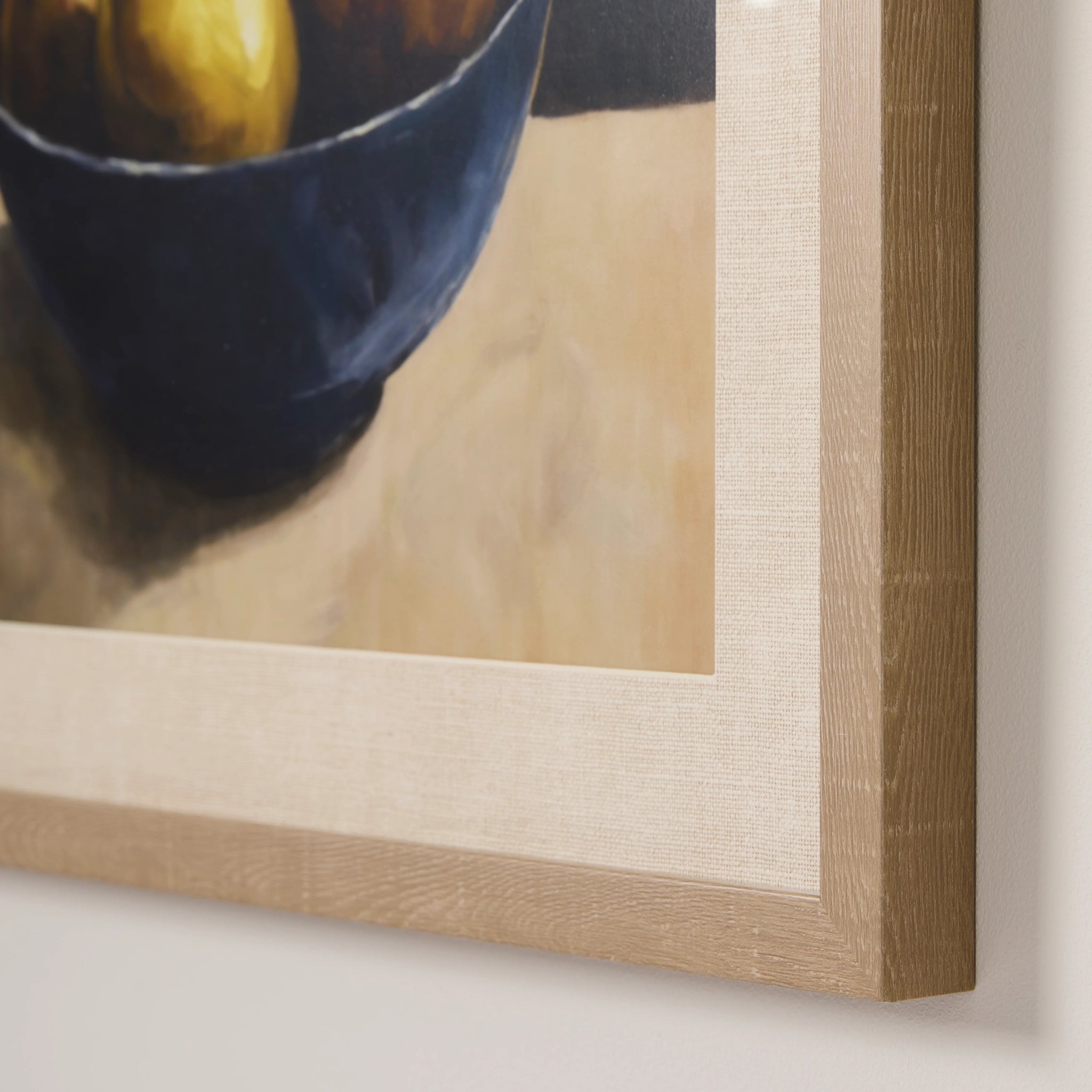 PEAR BOWL STILL LIFE FRAMED PRINT 50X40X2.5CM - Pure Apotheca