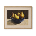 PEAR BOWL STILL LIFE FRAMED PRINT 50X40X2.5CM - Pure Apotheca