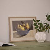 PEAR BOWL STILL LIFE FRAMED PRINT 50X40X2.5CM - Pure Apotheca