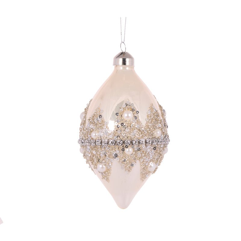 PEARL BEADED JEWEL DROP BAUBLE - Pure Apotheca