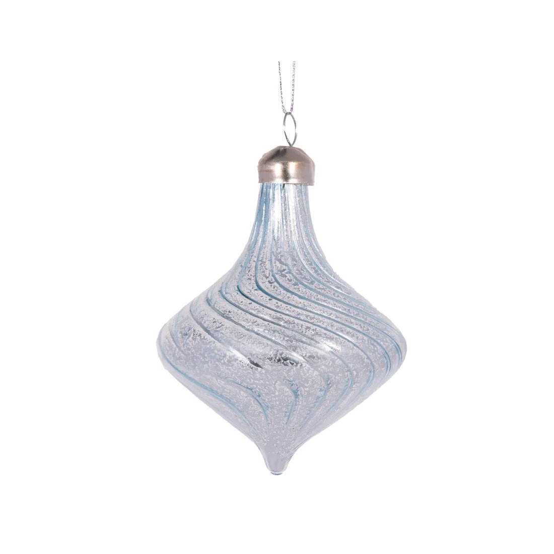 PEARL BLUE SWIRL COSMIC DROP BAUBLE - Pure Apotheca