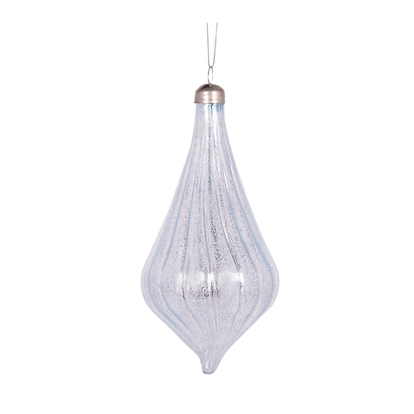 PEARL BLUE SWIRL LONG DROP BAUBLE - Pure Apotheca