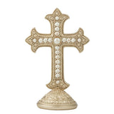 Pearl Embellished Gold Cross - Pure Apotheca