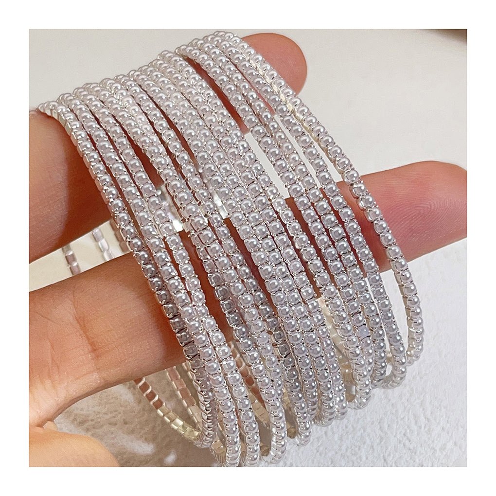 Pearl Tennis Bracelet Silver - Pure Apotheca