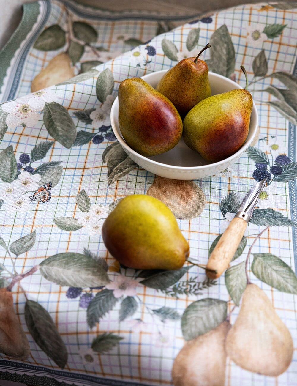 Pears Linen Tea Towel - Pure Apotheca