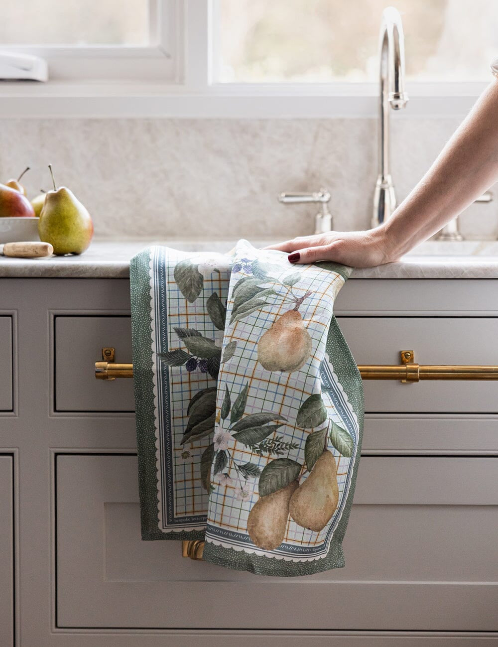 Pears Linen Tea Towel - Pure Apotheca