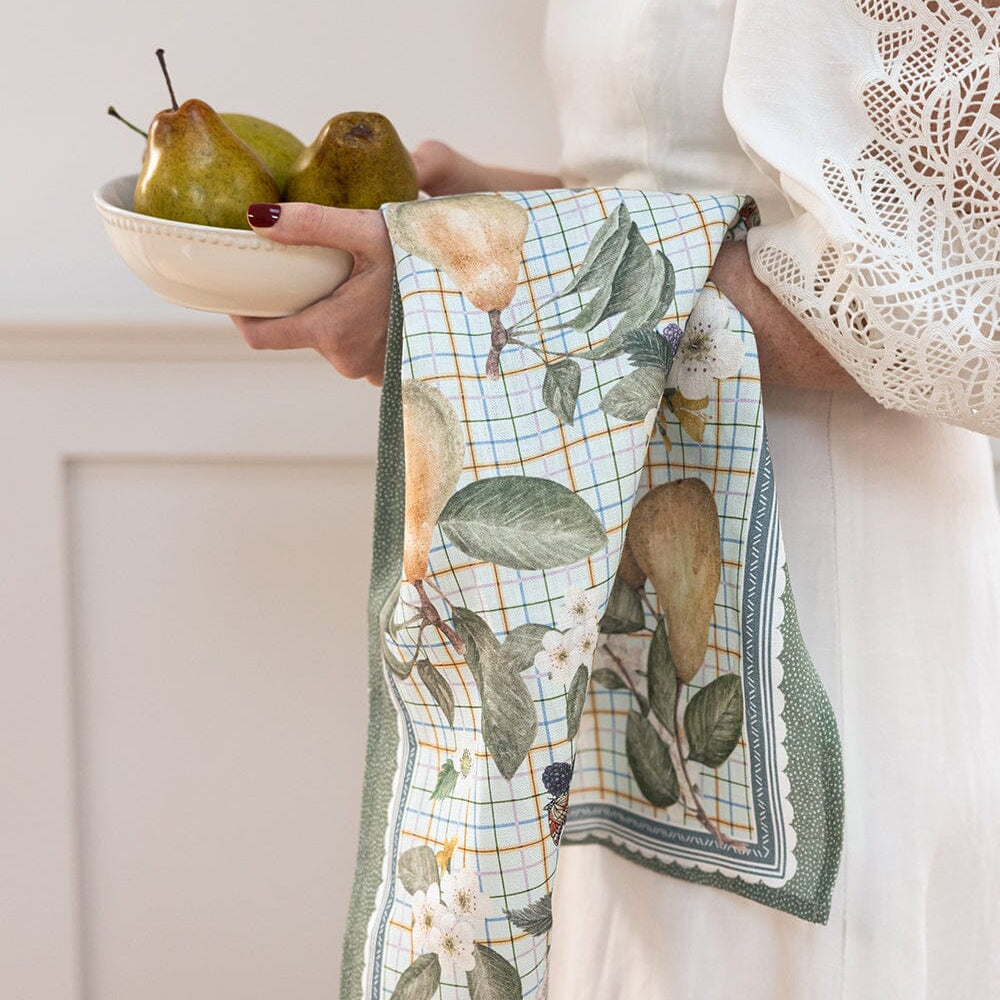 Pears Linen Tea Towel - Pure Apotheca