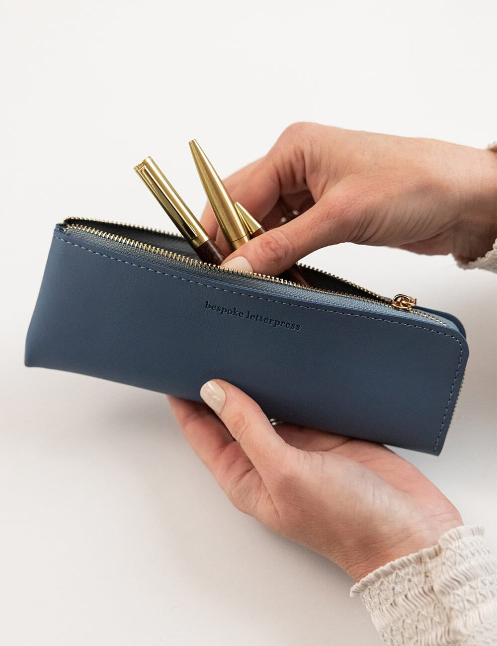 Pencil Case Slim - Denim Blue - Pure Apotheca