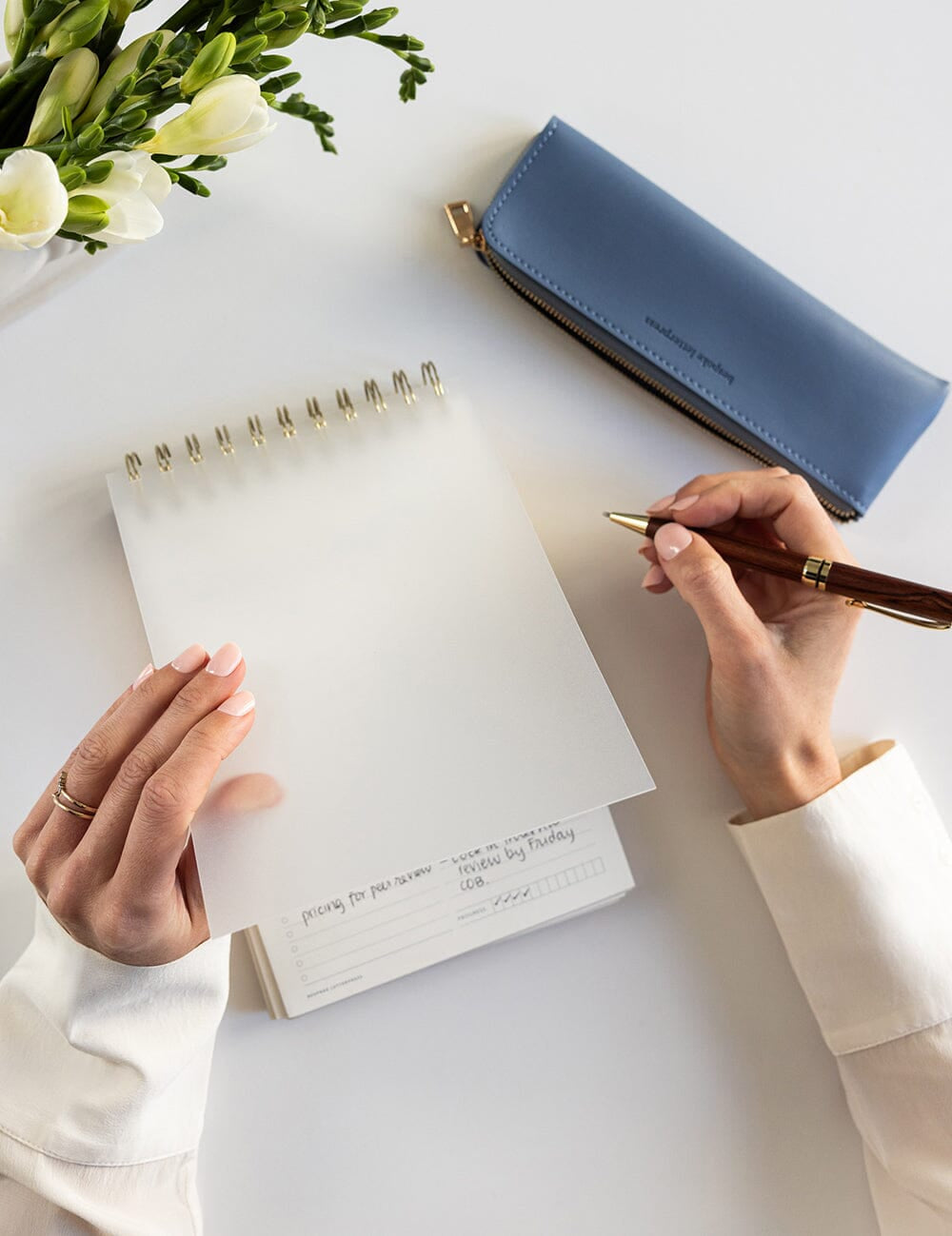 Pencil Case Slim - Denim Blue - Pure Apotheca