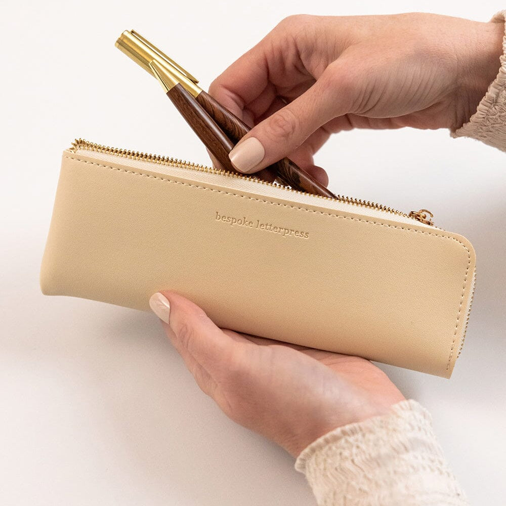 Pencil Case Slim - Ivory - Pure Apotheca