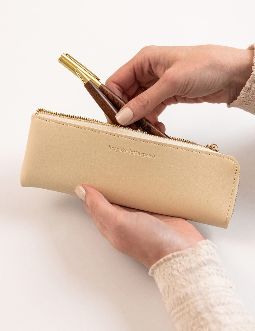 Pencil Case Slim - Ivory - Pure Apotheca