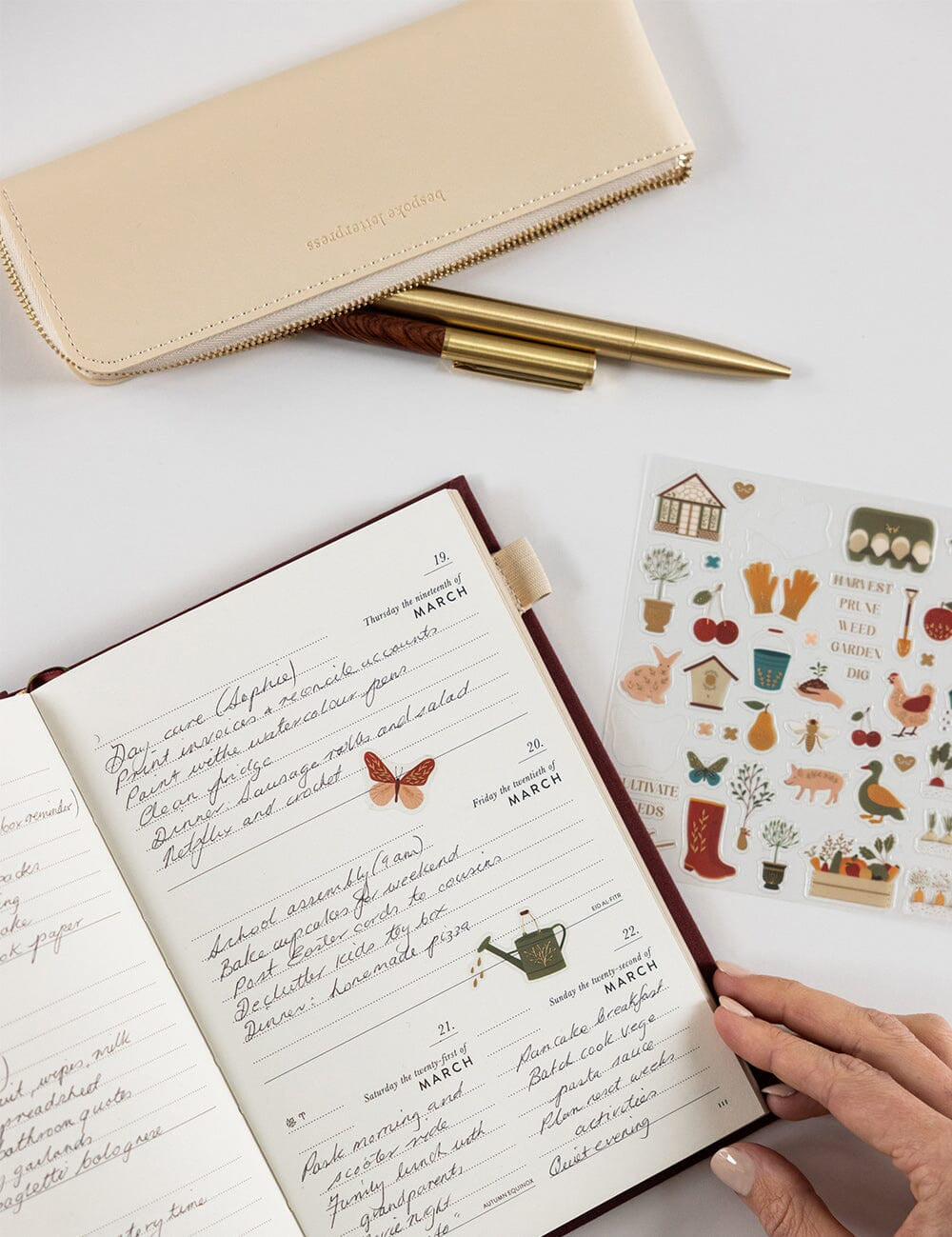Pencil Case Slim - Ivory - Pure Apotheca