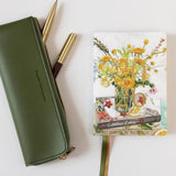 Pencil Case Slim Olive - Pure Apotheca