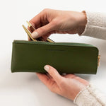 Pencil Case Slim Olive - Pure Apotheca