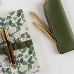 Pencil Case Slim Olive - Pure Apotheca