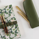 Pencil Case Slim Olive - Pure Apotheca