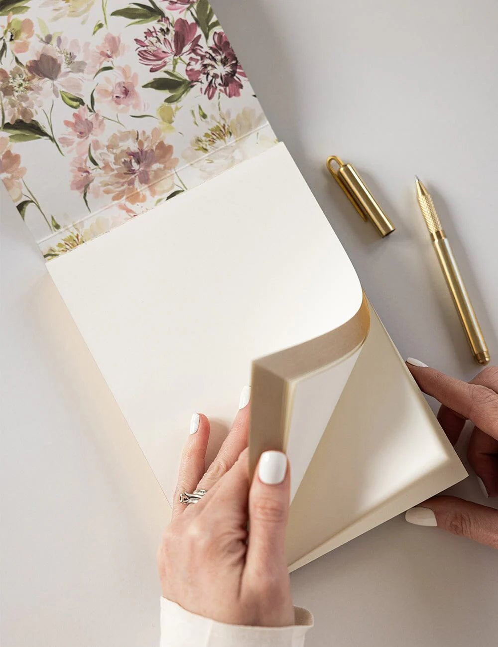 Peony Notepad Jotter - Pure Apotheca