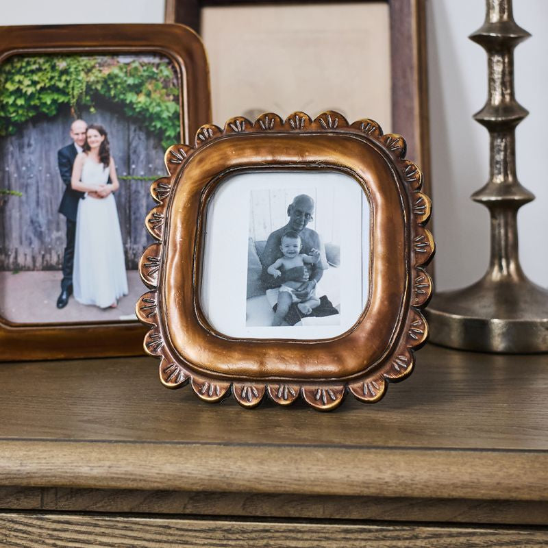 Petal Burnished Photoframe 4x4” - Pure Apotheca