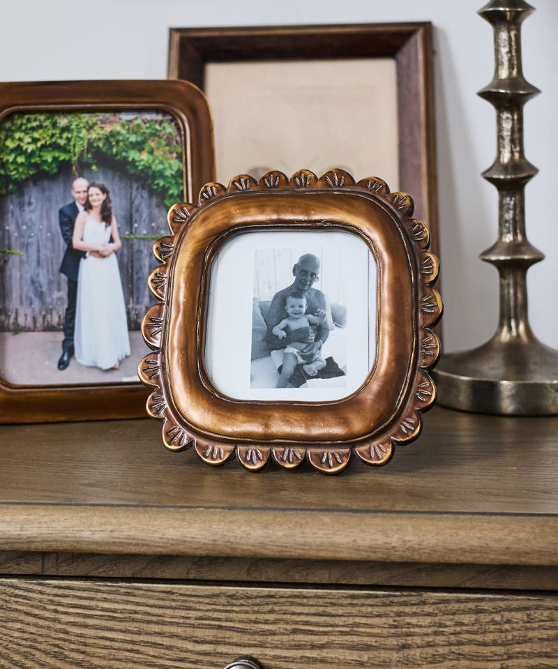 Petal Burnished Photoframe 4x4” - Pure Apotheca