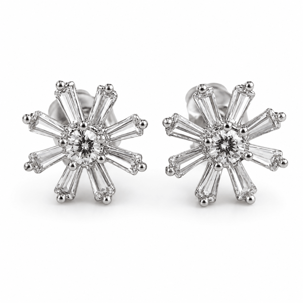 Petal Flower CZ Studs - Pure Apotheca