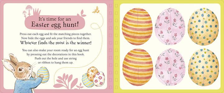Peter Rabbit Easter Eggs Decoration Book - Press Out & Play - Pure Apotheca