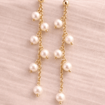 Pettina Pearl Chain Drop Earrings - Pure Apotheca