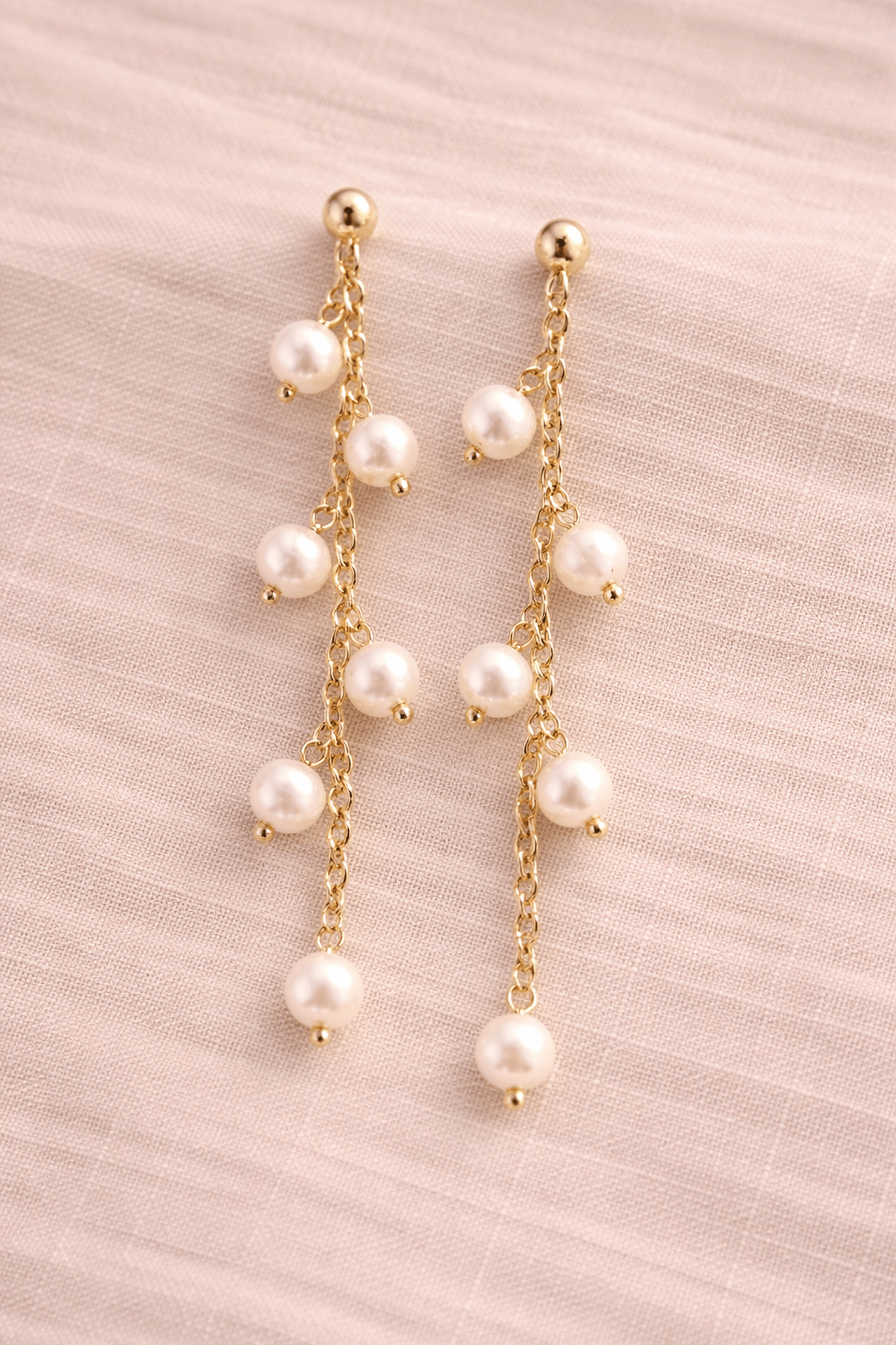 Pettina Pearl Chain Drop Earrings - Pure Apotheca
