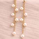 Pettina Pearl Chain Drop Earrings - Pure Apotheca