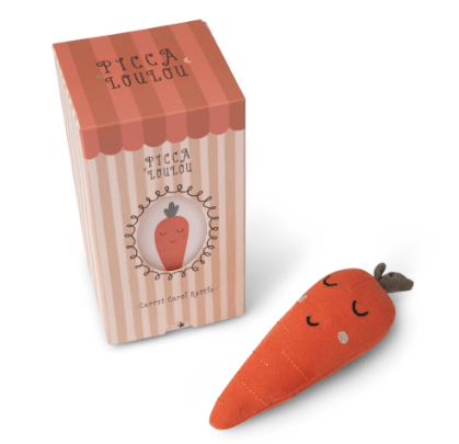 Picca Loulou Carol Carrot Rattle - Pure Apotheca