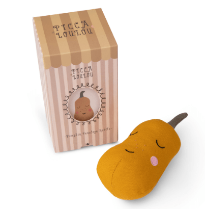 Picca Loulou Penelope Pumpkin Rattle - Pure Apotheca
