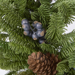 Pine and Blue Berry Wreath 61cm - Pure Apotheca