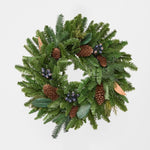 Pine and Blue Berry Wreath 61cm - Pure Apotheca